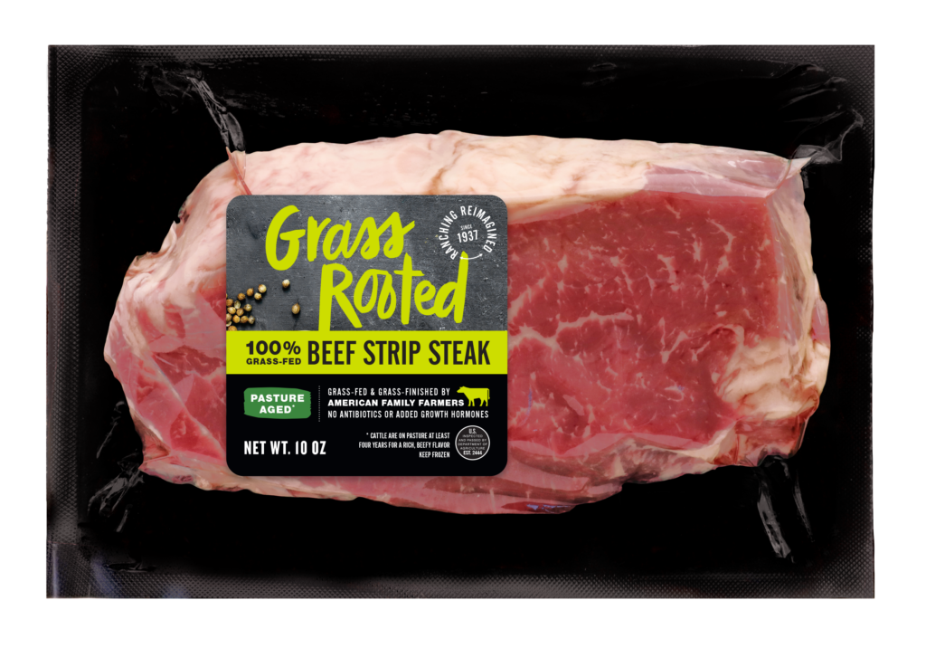 Grass Fed Pasture Aged Beef Strip Steak Strauss Brands