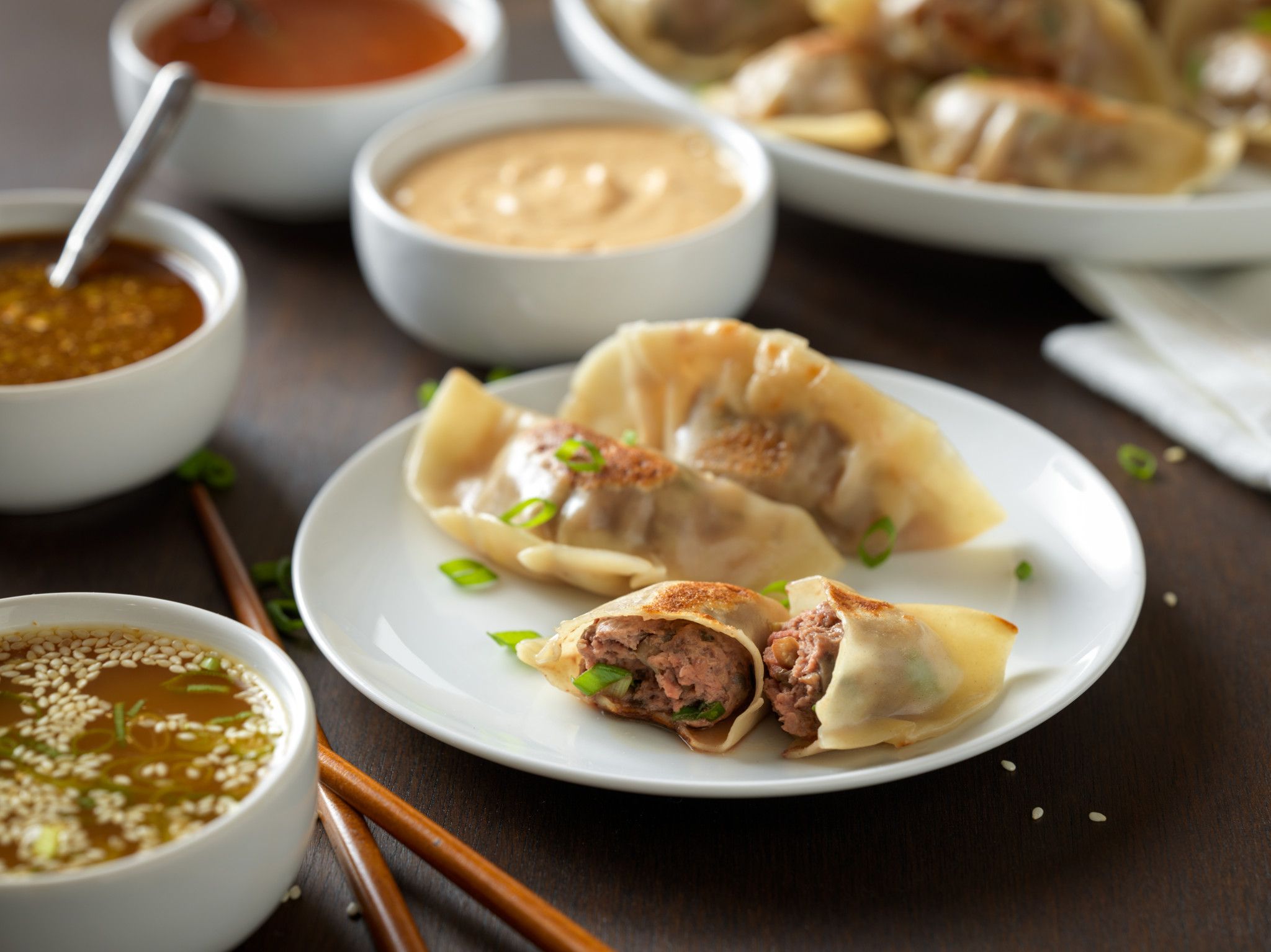 Beef Pot Stickers with Dipping Sauce Strauss Brands